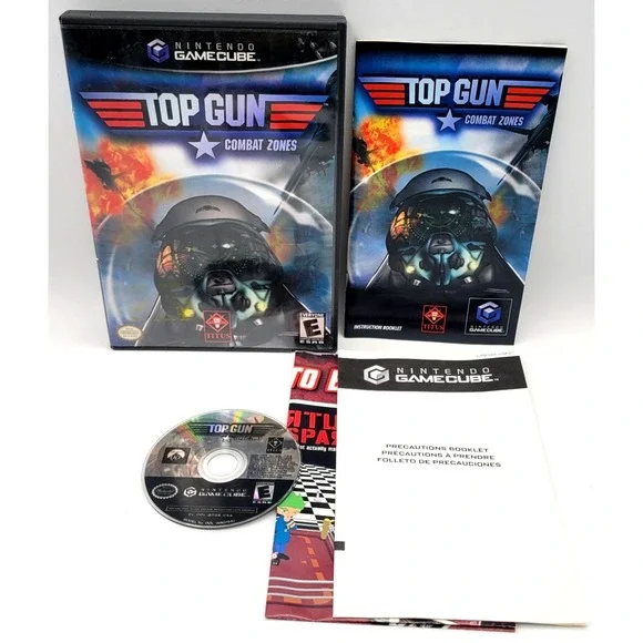 Top Gun: Combat Zones (Nintendo GameCube) CIB‎ COMPLETE IN BOX