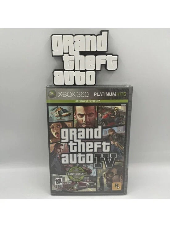 Grand Theft Auto IV (Xbox 360) BRAND NEW  SEALED W/ Logo
