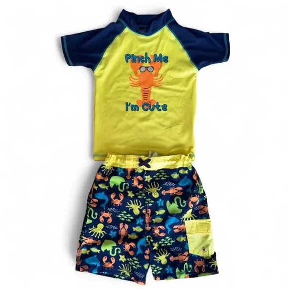 Mick Mack Boys 2-Piece Swim Set - Swim Trunks Size 7