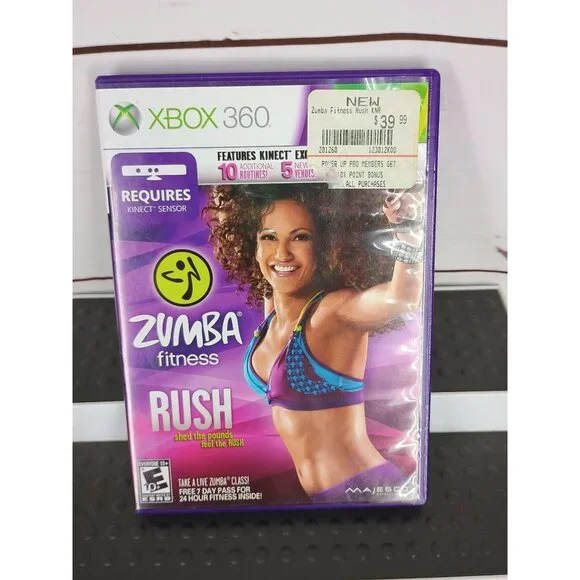 Zumba Fitness Rush Xbox 360 Game With Kinect‎ Compatibility