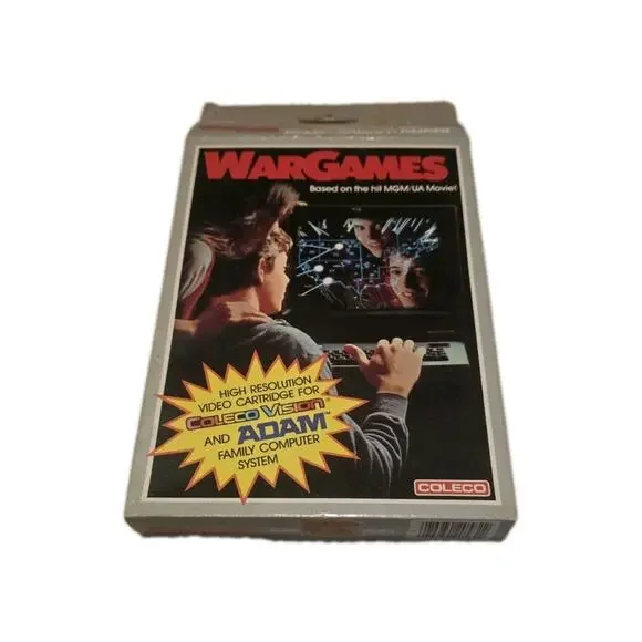 WarGames Colecovision Vintage Video Game Pack With Original Box Adams Computer