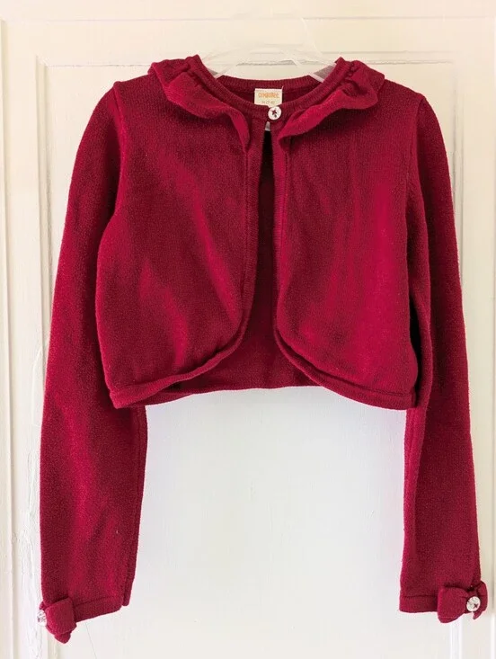 Girls' Ruffle Holiday Shrug
