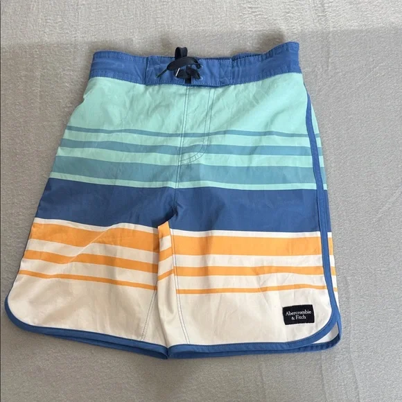 Abercrombie Kids Multicolor Striped Swim Trunks Size 9/10‎