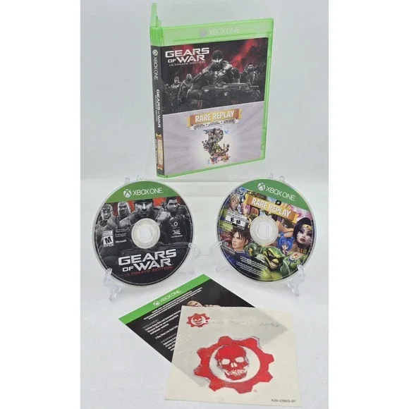 Gears of War: Ultimate‎ Edition & Rare Replay Xbox One - Complete W/ Sticker