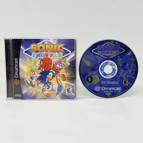 Sonic Shuffle Sega Dreamcast 2000 Not for Resale Complete CIB Tested