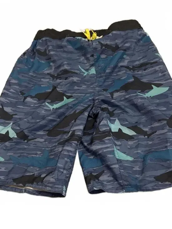Laguna Boys Swim Trunks Shark Print Large 14/16