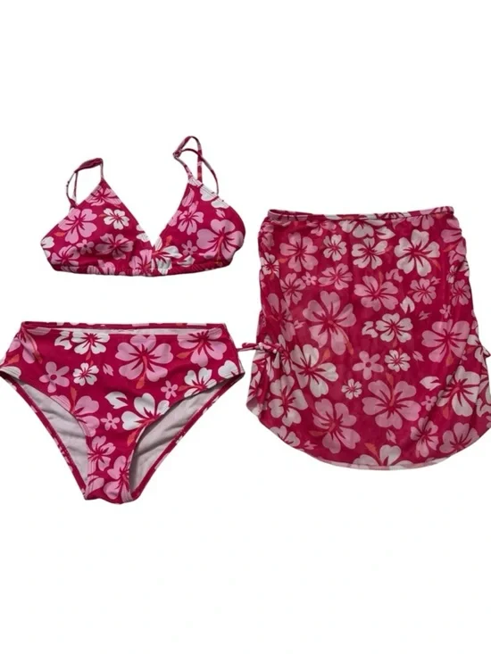 Milumia Floral 3 Piece Bikini Set