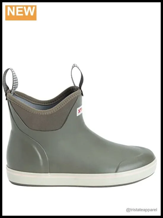 Waterproof Ankle Deck Boots Slip-Resistant Pull-On