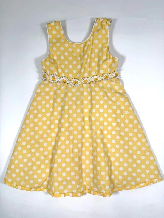 VINTAGE GYMBOREE Girls‎ Lady Daisy Sundress 4T Dot Daisy Applique Cottagecore