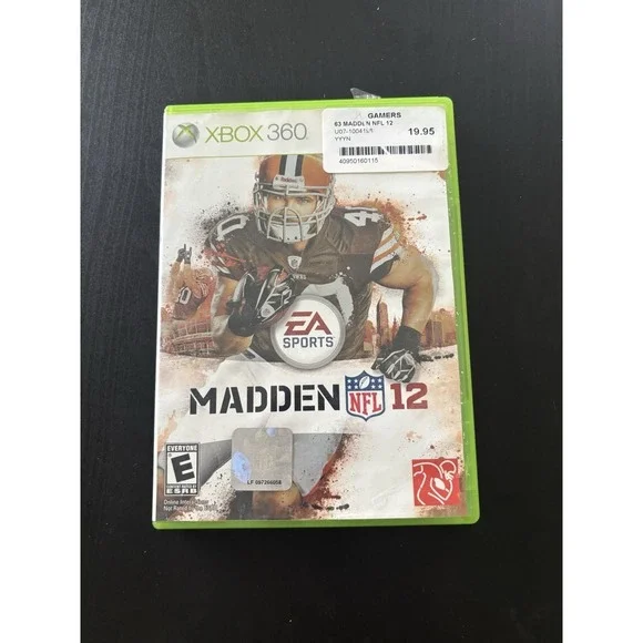 Madden NFL 12 (Microsoft Xbox 360, 2011) EA Sports Football Video Game NFL‎