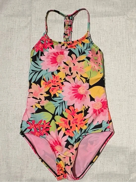 Art Class Girls floral swimsuit