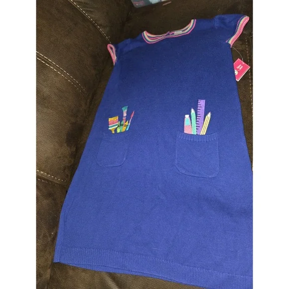 Gymboree future artist sweater dress size 12 nwt