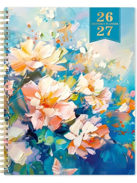2026-2027 Monthly Planner | 21-Month Calendar with Inner Pocket, 9x11 Size