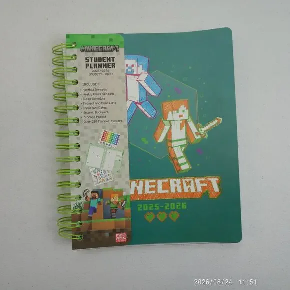 Insight Editions, Minecraft Mobs 2025- 2026 Academic Planner