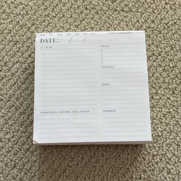 Planner Weekly Productivity Pad 500+ pages Lined Notepad Notebook To Do Lists