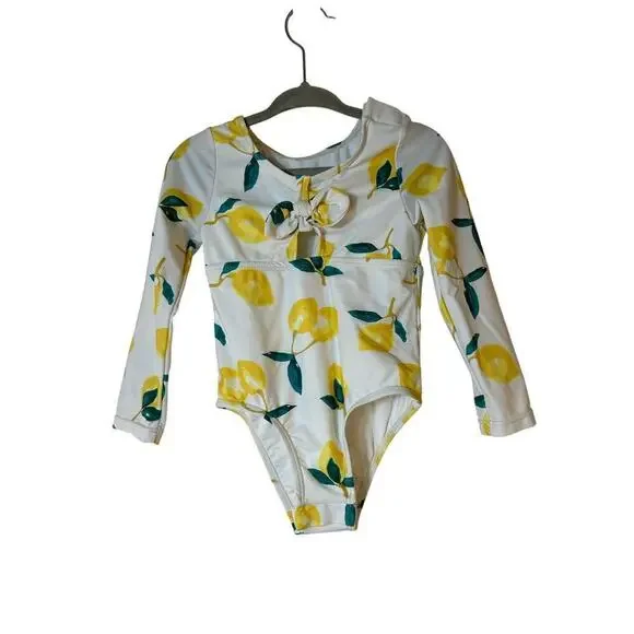 JESSICA SIMPSON Girl’s One Piece RashGuard Swim Suit / Size: 24 Months