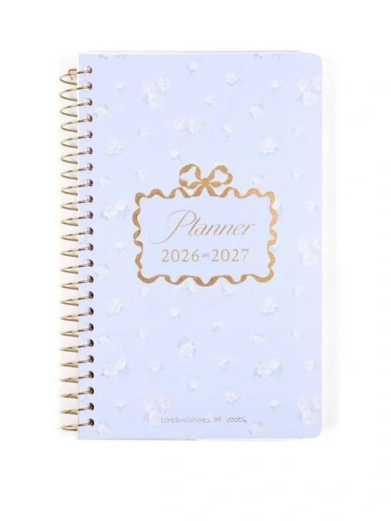 LoveShackFancy Light Blue Floral Student Planner 5