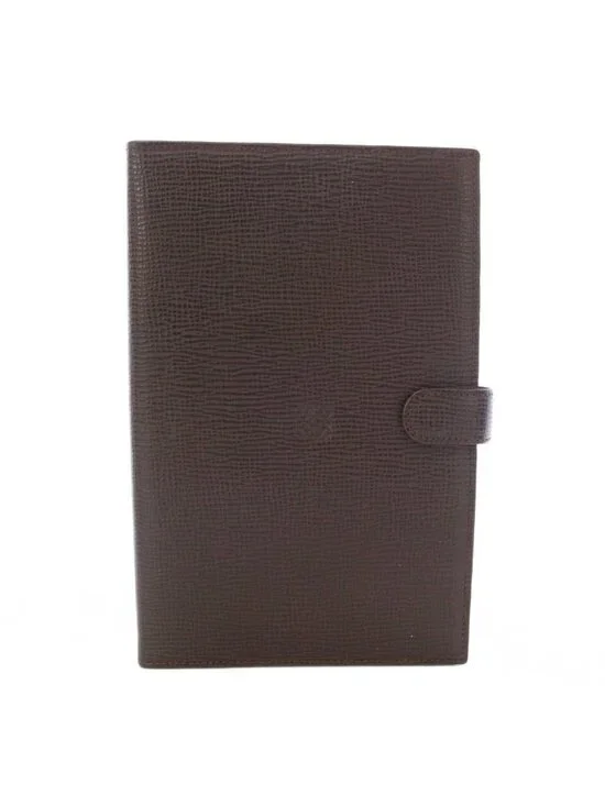 Loewe Anagram Planner Cover Leather with Ballpoint Pen Brown