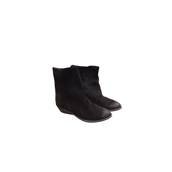 Frye Farrah Wave Short Suede Leather Ankle Booties Boots Women’s 10