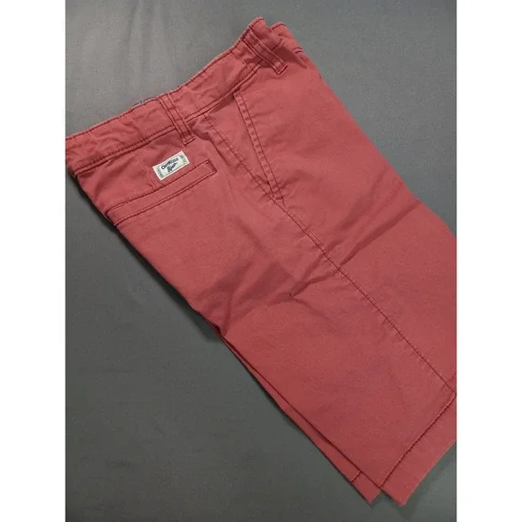 OshKosh Bgosh Boys Salmon‎ Pink Coral Chino Shorts Adjustable Waist Size 10