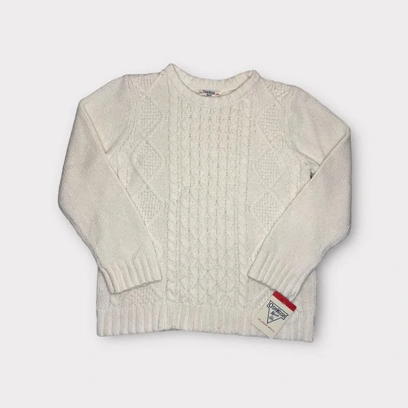 OshKosh B’gosh Cable Knit Cream Wool Blend Sweater