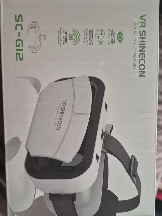 White VR Headset - SC-G12 Virtual Reality Glasses