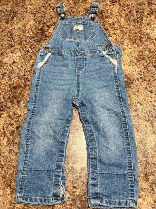 Vintage OshKosh B'gosh Light Blue Denim Kids Overalls