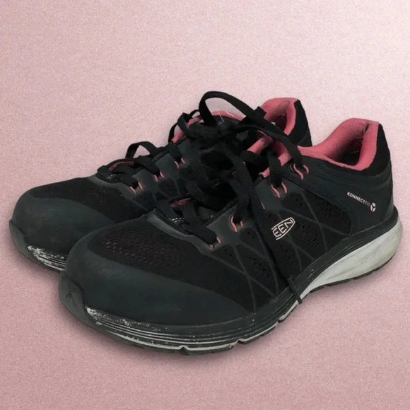 Keen Utility Vista Energy Composite‎ Toe Sneakers, Black, Women's 8