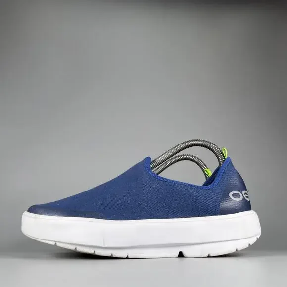 OFOS OOmg EeZee Women's Size 7.5 Blue Casual Walking Slip On Recovery Shoes GUC