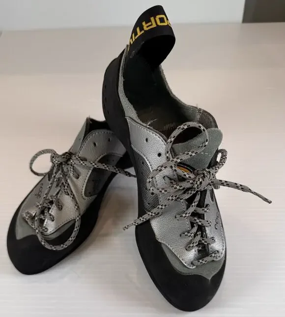 La Sportiva Nago Climbing Shoes EU 36 US Women 5.5 Men 4.5 Gray Vibram XS Edge