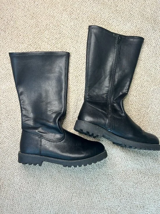 Sonoma Girls Black Studded Slip on Boots