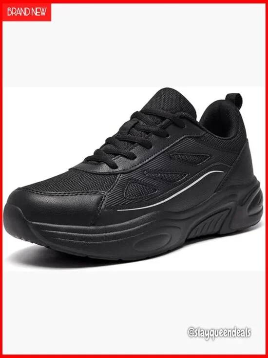 Non-Slip Athletic Sneakers for Work, Walking, Gym - Lightweight Breathable