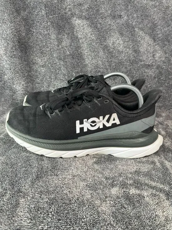 Hoka One One Mach 4 Black Dark Shadow Women's Size US 8.5 B 1113529 BDSD