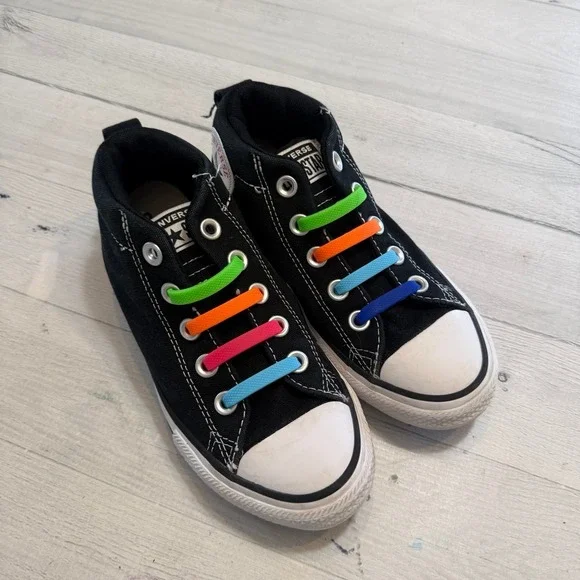 Converse kids black and white‎ sneakers kids size 13