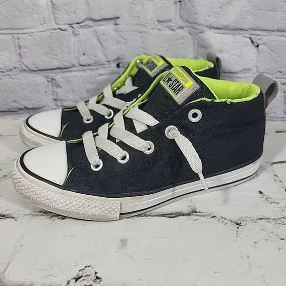 Converse All Star Shoes High-Top Sneakers Reflective Backs Unisex Youth Size 3‎