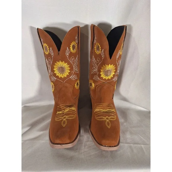 SZTee Cowboy Boots For Women Winter Western Cowgirl Boots Size‎ 37 (6.5) NEW