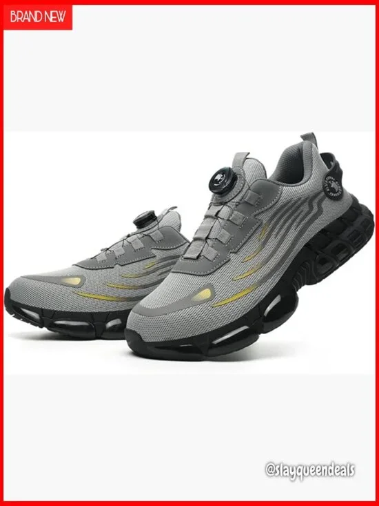 Steel Toe Safety Work Shoes Air Cushion Lightweight Industrial Sneakers
