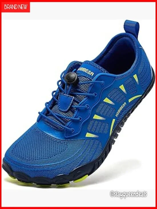 Minimalist Trail Running Shoes Zero Drop Sole Wide Toe Box Knit Upper