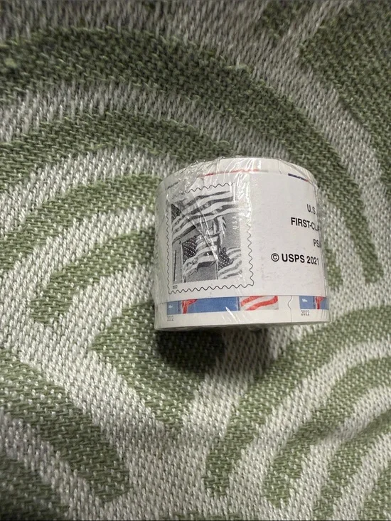 USPS First-Class Forever Stamp Roll - Patriotic Flag Design