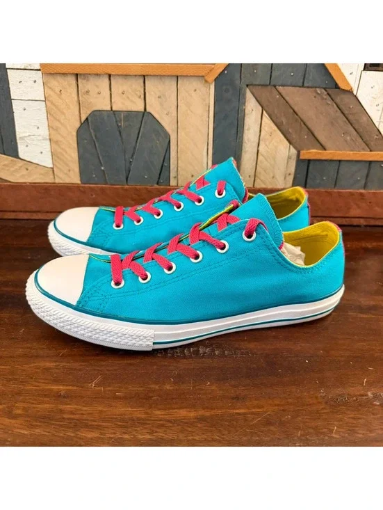 Converse Chuck Taylor All Star Double Tongue Low Top Sneakers Size Junior 6