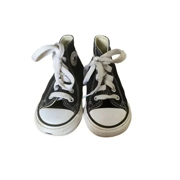 Converse, all-star canvas, high top sneakers, size 5 youth