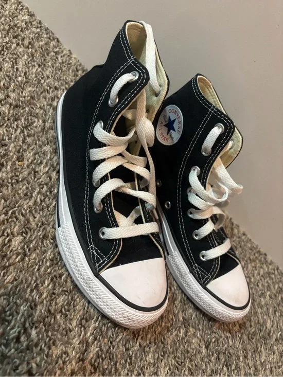 Converse Black & White Kids High Top Sneakers