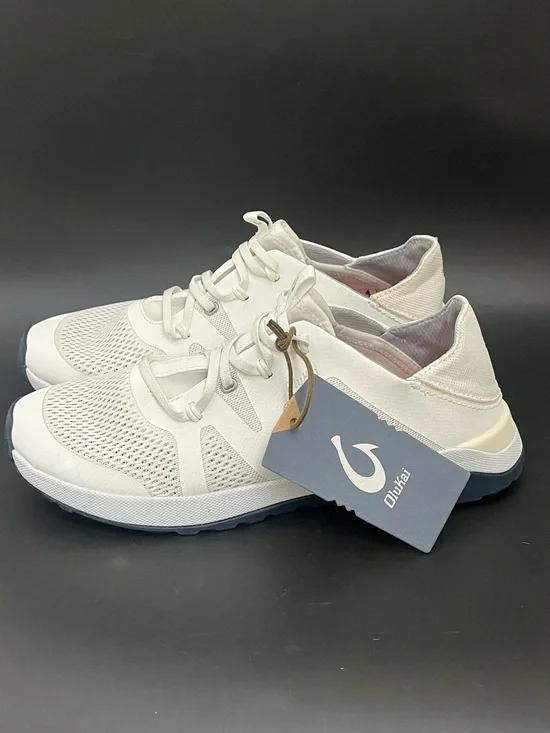 OluKai Huia Womens US Sz 10 Mesh White Sneakers Shoes - New with Tag