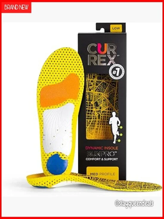 RunPro Insoles for Running Shoes, Arch Support, Size Large, Reduce Fatigue