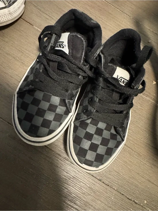 Vans Kids Checkerboard Low-Top Sneakers - Black, Chuck Taylor’s, and Sketchers.