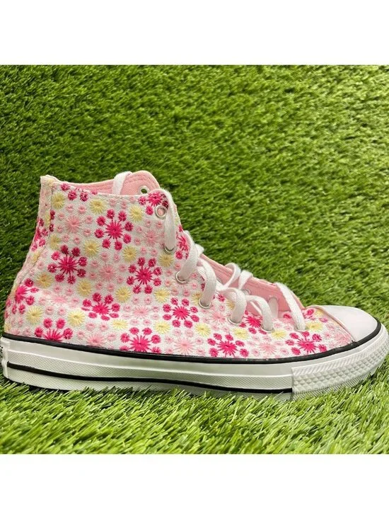 Converse Chuck Taylor All Star High Girls Size 6Y Pink Athletic Shoes Sneakers