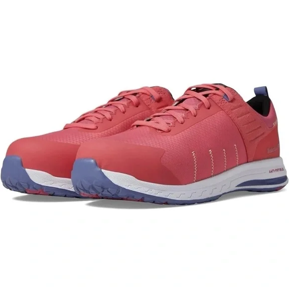 Timberland PRO® Overdrive Composite Safety Toe Women's Sneakers-Pink-Size 7M