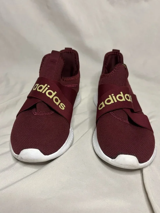 adidas woman’s burgundy sneakers