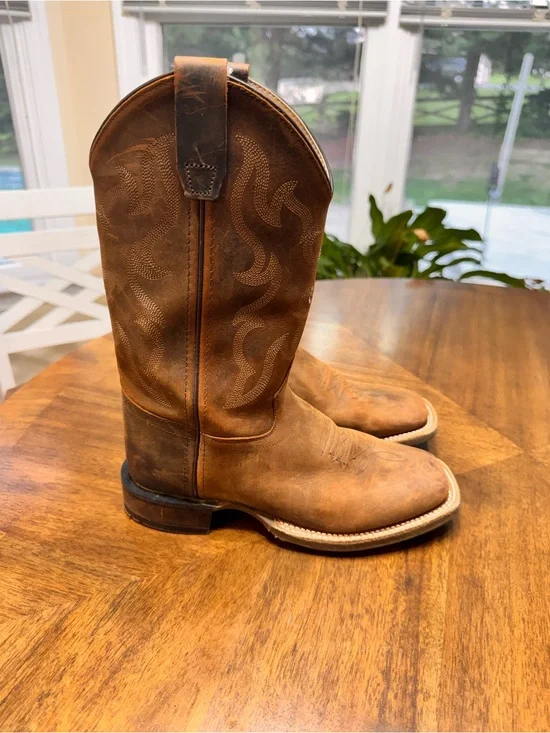 Cody James‎ Big Kids BBSC1904 Brown Leather Western Cowboy Boots  Size 5D