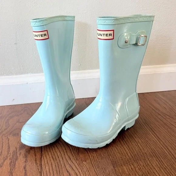 Hunter Kids Original Rain Boots Light Blue Size US 13B/1G